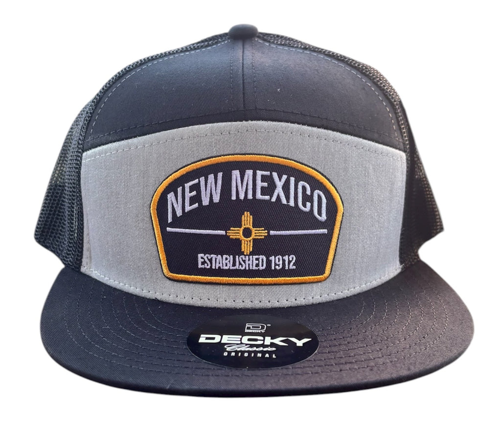 Decky flat bill snapback New Mexico Established 1912 cap